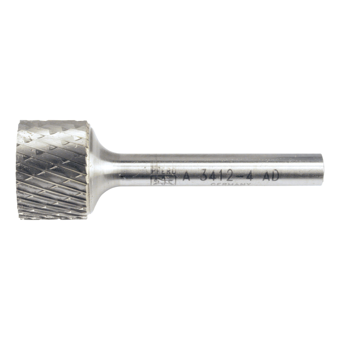 CARBIDE CYL BUR (PLAIN END), DBL CUT
