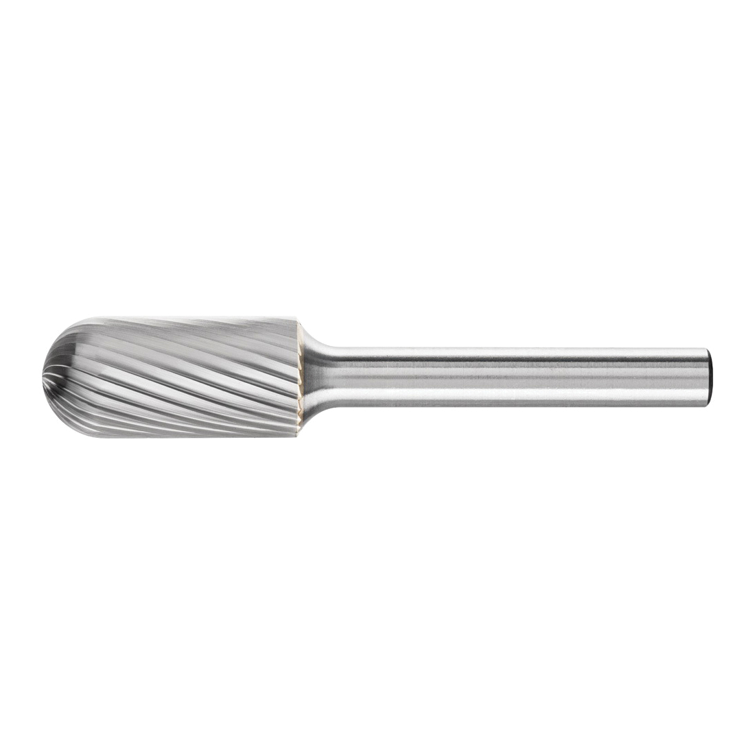 CARBIDE CYL BUR (RADIUS END), SGL CUT