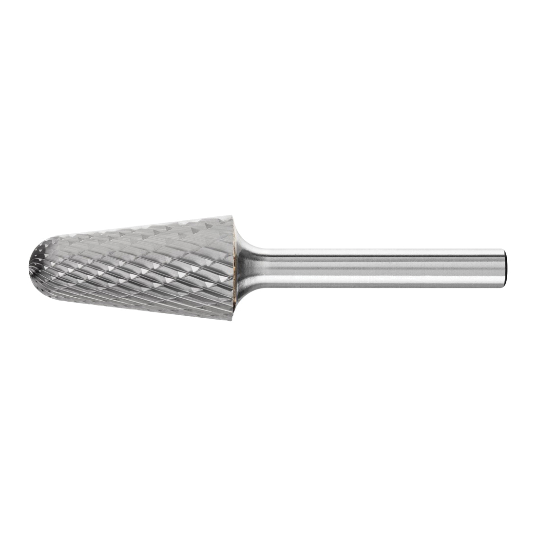 CARBIDE BUR - 14DEG TAPER, DBL CUT
