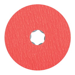 COMBICLICK FIBER DISC, 4IN DIA CERAMIC