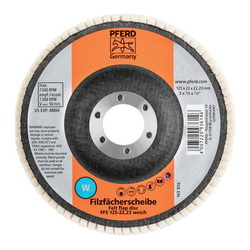 5IN FELT FLAP DISC 7/8AH - SOFT GRADE