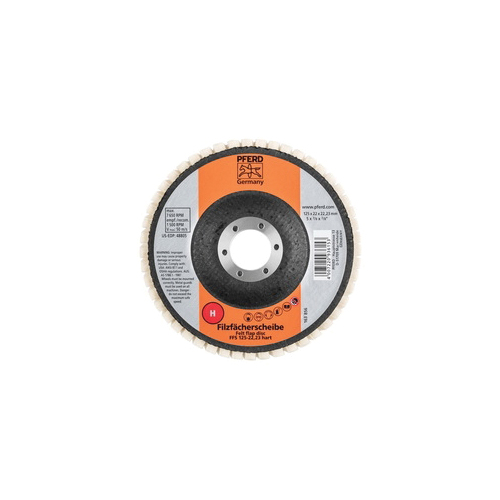 5IN FELT FLAP DISC 7/8AH - MED GRADE