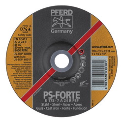 7INX1/4 GRINDING WHEEL, 7/8AH A 24 R