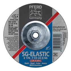 7INX1/4 GRINDING WHEEL, 5/8-11 THD. CO