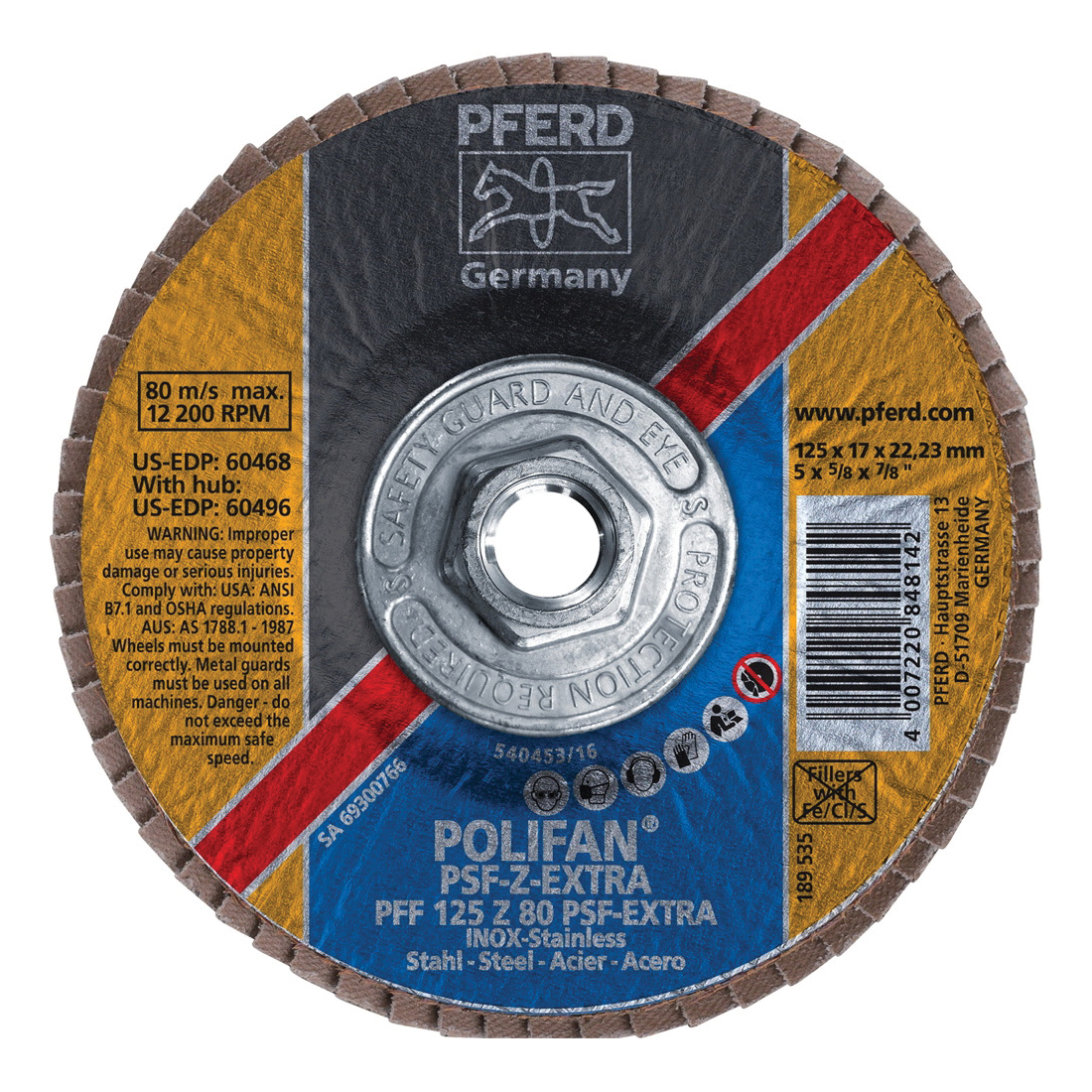 5INX5/8-11 POLIFAN FLAP DISC - FLAT