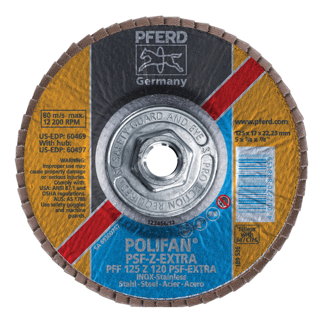 5INX5/8-11 POLIFAN FLAP DISC - FLAT