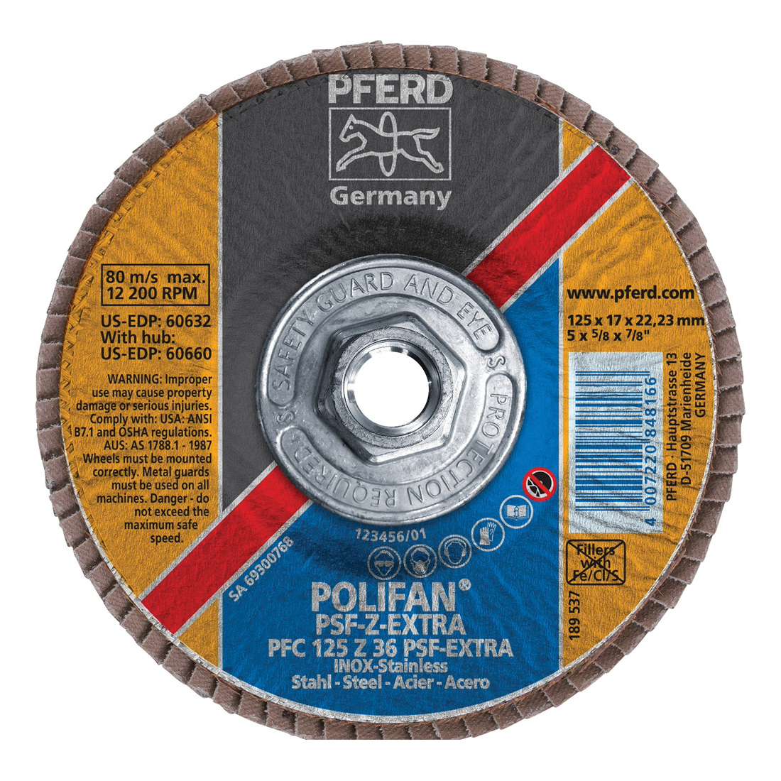 5INX5/8-11 POLIFAN FLAP DISC - CONICAL