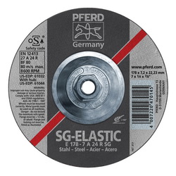 7INX1/4 GRINDING WHEEL, 5/8-11 THD. A 24