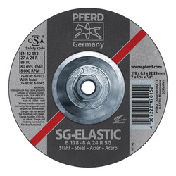 7INX3/8 GRINDING WHEEL, 5/8-11 THD. A 24