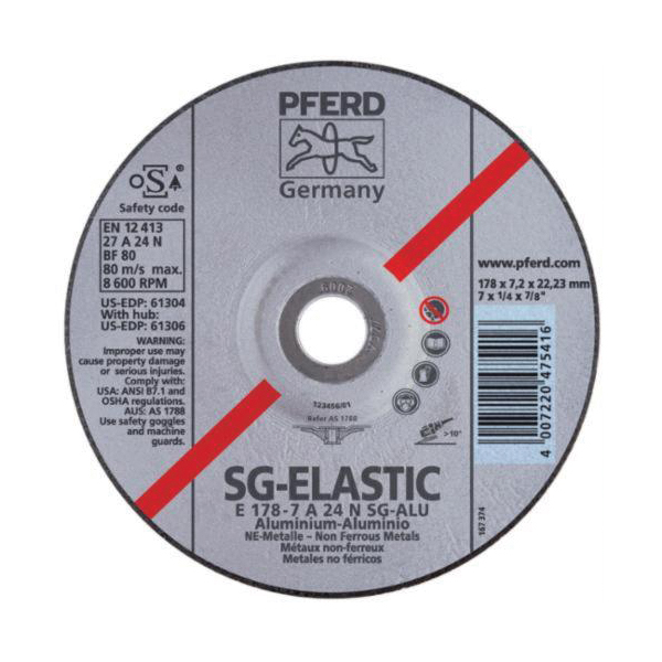 6INX1/4 GRINDING WHEEL, 7/8AH A 24 N SG