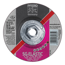 4-1/2X1/4 GRINDING WHEEL, 5/8-11 THD. ZA