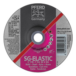 7INX1/4 GRINDING WHEEL, 7/8AH ZA 30 S SG