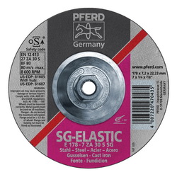 7INX1/4 GRINDING WHEEL, 5/8-11 THD. ZA