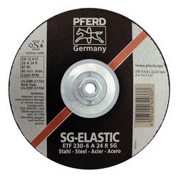 9INX1/4 GRINDING WHEEL, 5/8-11 THD. T28