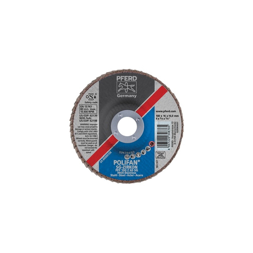 4INX5/8 POLIFAN FLAP DISC - FLAT SG,