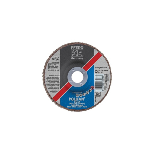 4INX5/8 POLIFAN FLAP DISC - FLAT SG, AO,