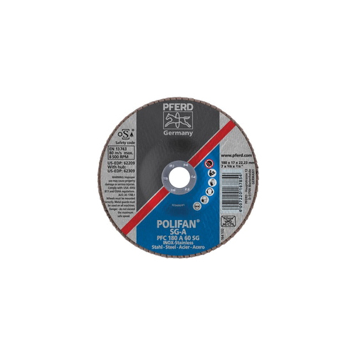 7INX7/8 POLIFAN FLAP DISC - CONICAL SG,