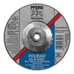 7INX5/8-11 POLIFAN FLAP DISC - CONICAL