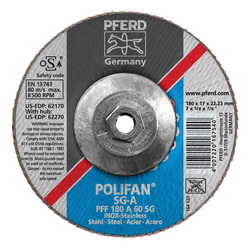 7INX5/8-11 POLIFAN FLAP DISC - FLAT SG,