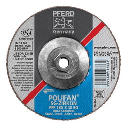 7INX5/8-11 POLIFAN FLAP DISC - FLAT SG,