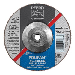 7INX5/8-11 POLIFAN FLAP DISC - FLAT SG,