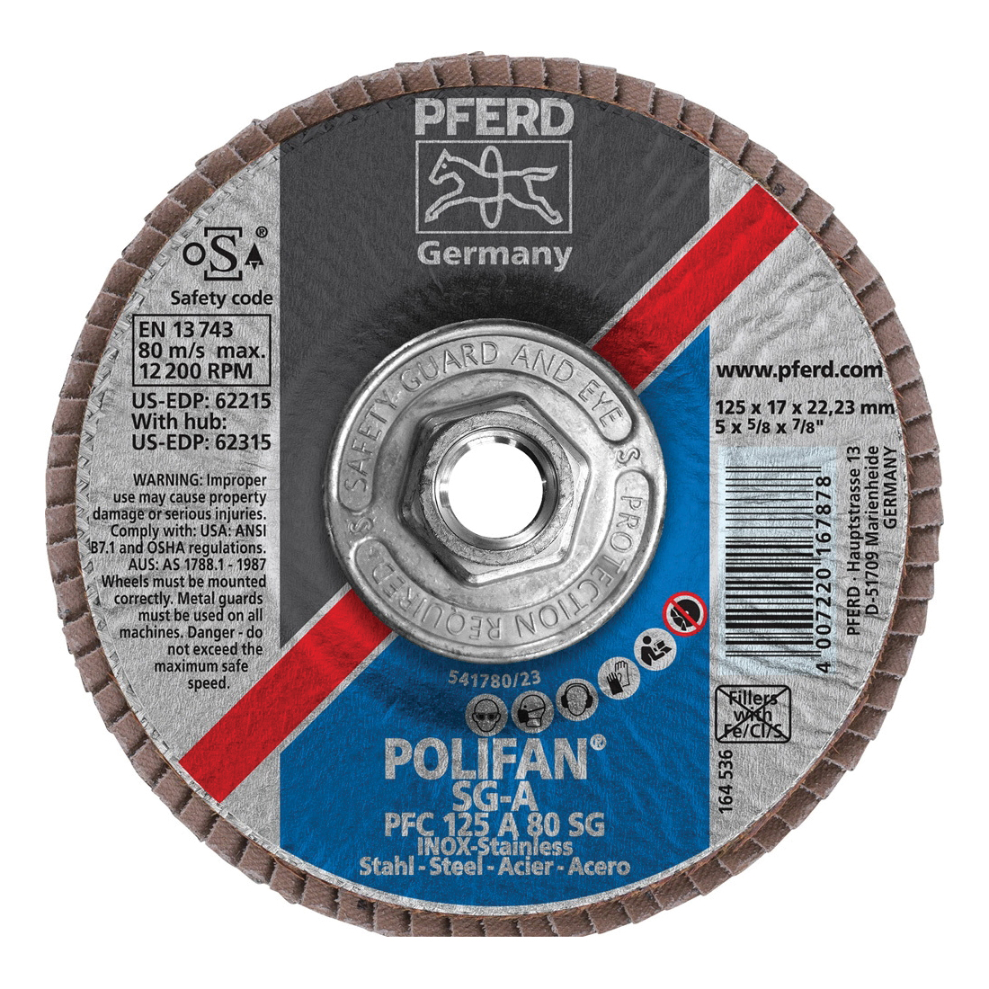 5INX5/8-11 POLIFAN FLAP DISC - CONICAL