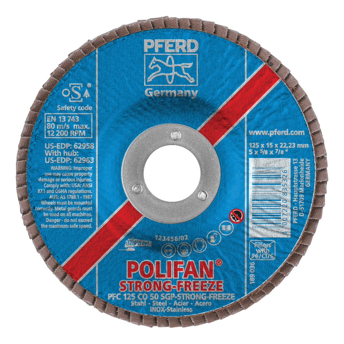 5IN POLIFAN-STRONG-FREEZE FLAP DISC SGP,