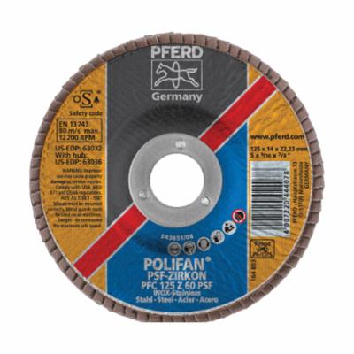 4INX3/8-24 POLIFAN FLAP DISC - CONICAL