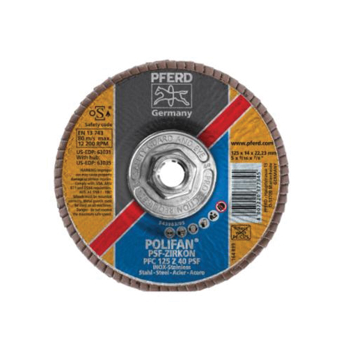 5INX5/8-11 POLIFAN FLAP DISC - CONICAL