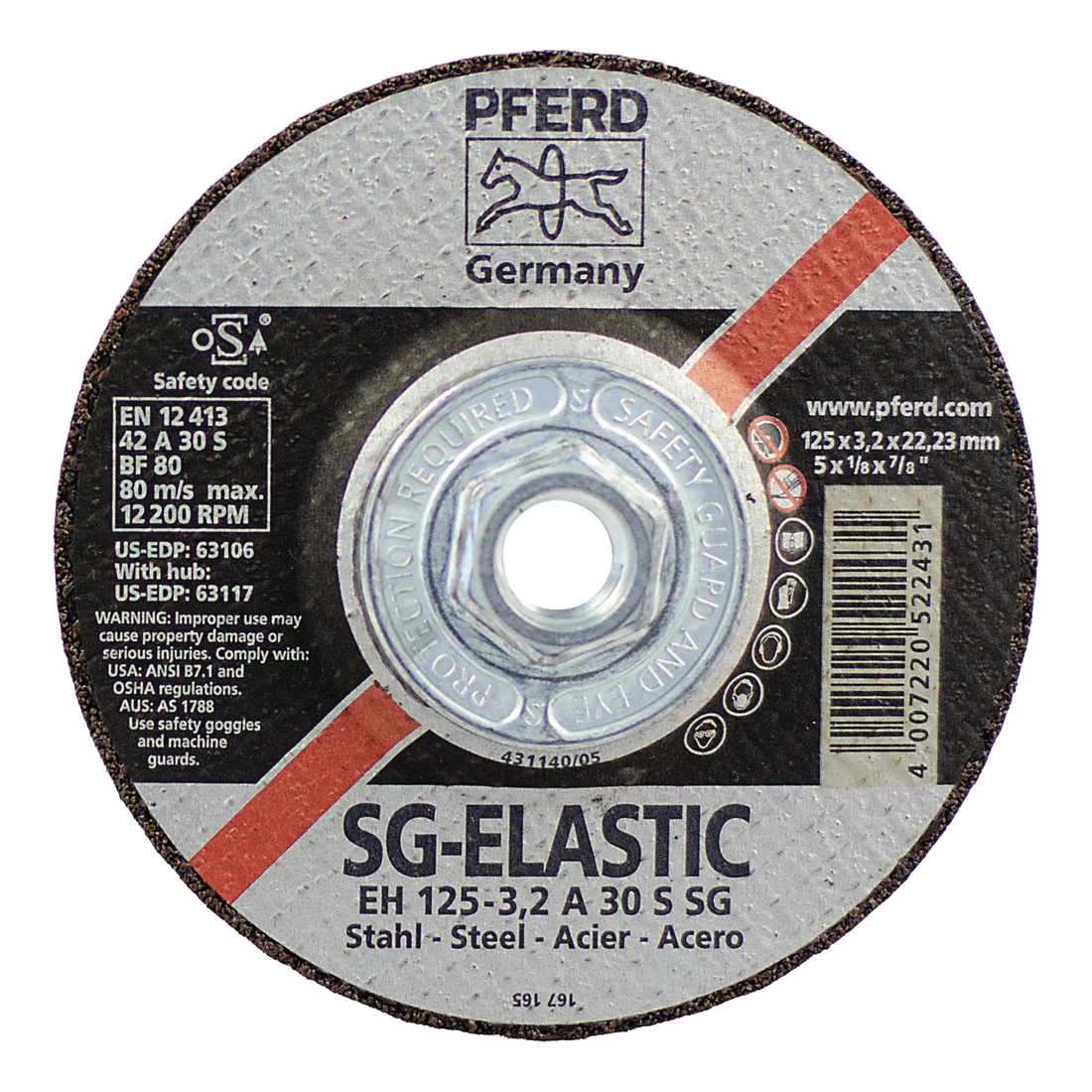 5INX1/8 CUT-OFF WHEEL, 5/8-11 THD. A 30