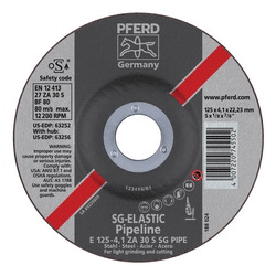 5INX1/8 PIPELINE WHEEL, 7/8AH (4.1MM) ZA