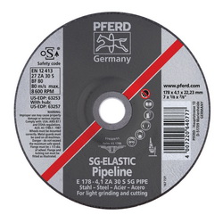 7INX1/8 PIPELINE WHEEL, 7/8AH (4.1MM) ZA