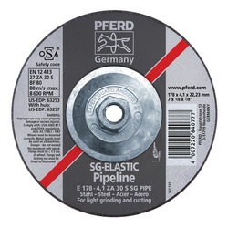 7INX1/8 PIPELINE WHEEL, 5/8-11 THD.