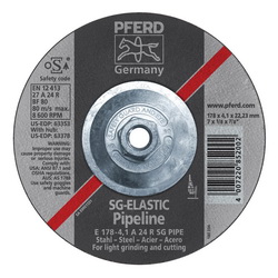 7INX5/32 PIPELINE WHEEL, 5/8-11 THD.
