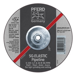 9INX1/8 PIPELINE WHEEL, 5/8-11 THD.