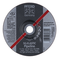 7INX1/8 PIPELINE WHEEL, 7/8AH (4.6MM) ZA