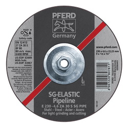 9INX1/8 PIPELINE WHEEL, 5/8-11 THD.