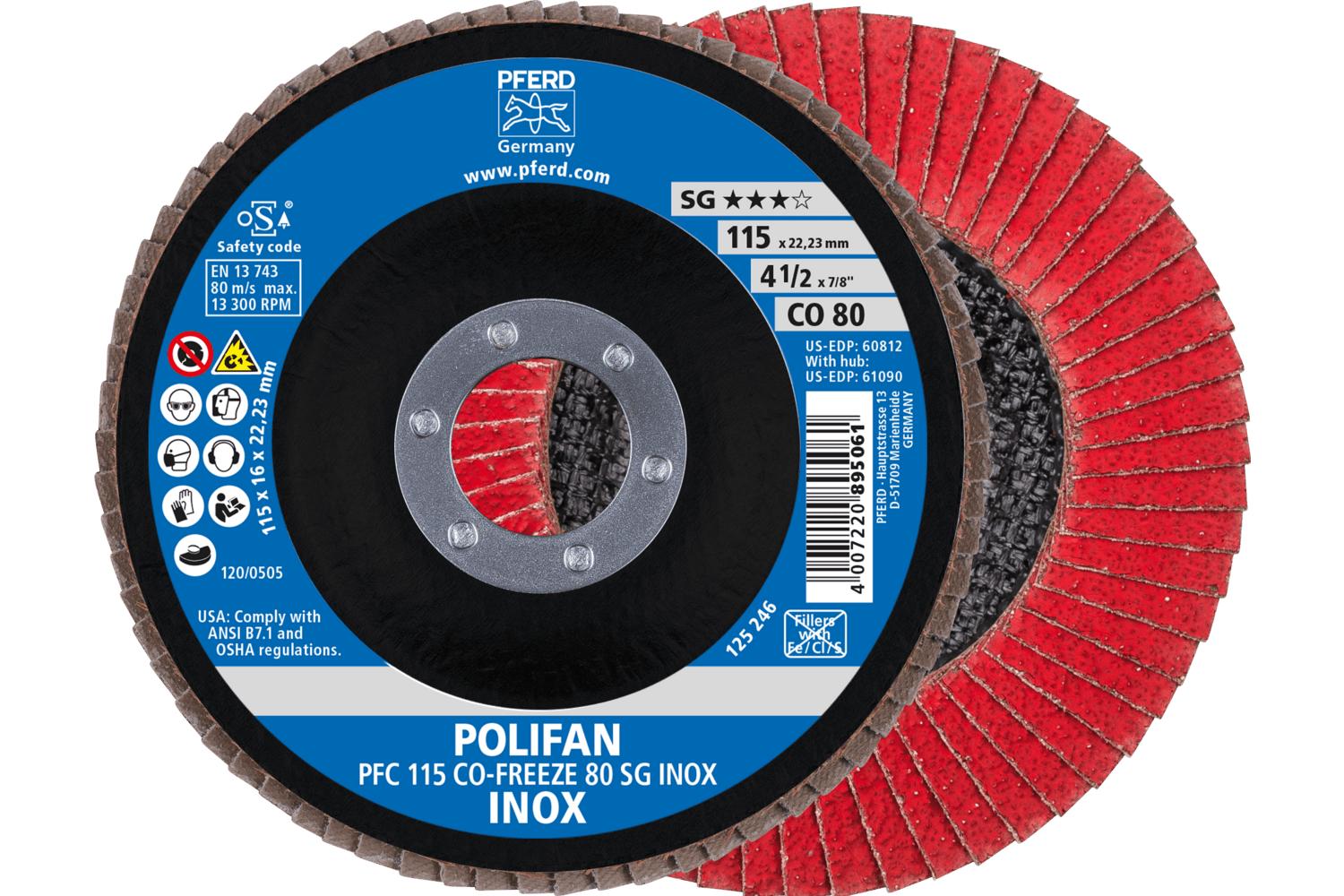 4-1/2x7/8 80GR POLIFAN FLAP DISC