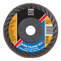 5INX7/8 POLIFAN FLAP DISC - FLAT