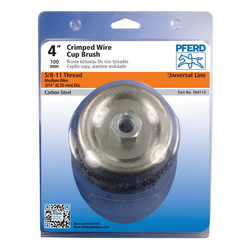 4IN PSF CRIMPED CUP BRUSH .014 CS WIRE,