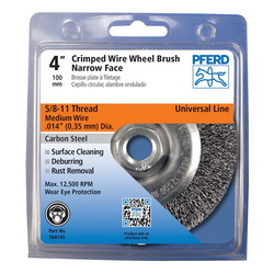 4IN PSF CRIMPED WHEEL - NARROW FACE .014