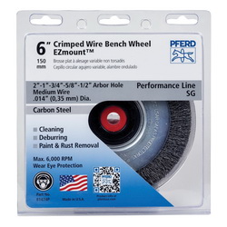 POP 6IN EZMOUNT WIRE WHEEL .014 CS 1/2,