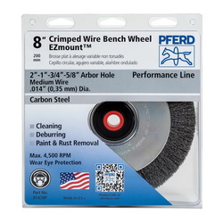 POP 8IN EZMOUNT WIRE WHEEL .014 CS 5/8,