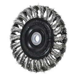 4IN STANDARD TWIST KNOT WHEEL .012 SS