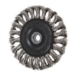 4IN STANDARD TWIST KNOT WHEEL .014 SS