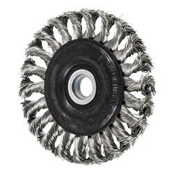 4IN STANDARD TWIST KNOT WHEEL .014 SS