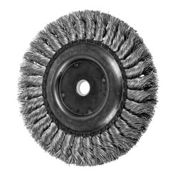 6IN STANDARD TWIST KNOT WHEEL .016 SS