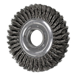 8IN KNOT WHEEL BRUSH - DOUBLE ROW .023