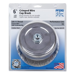 POP 6IN CRIMPED WIRE CUP BRUSH .020 CS