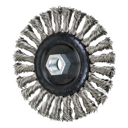 5IN STANDARD TWIST KNOT WHEEL .020 SS